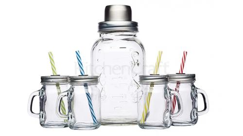 Bild: Shaker mit 4 Gläsern  Outlet